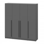 Шкаф распашной Берген ШК-2000, Серый графит