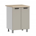 МК Аленушка Н 600 Магнолия Керамика,скоба черный (со столешницей)