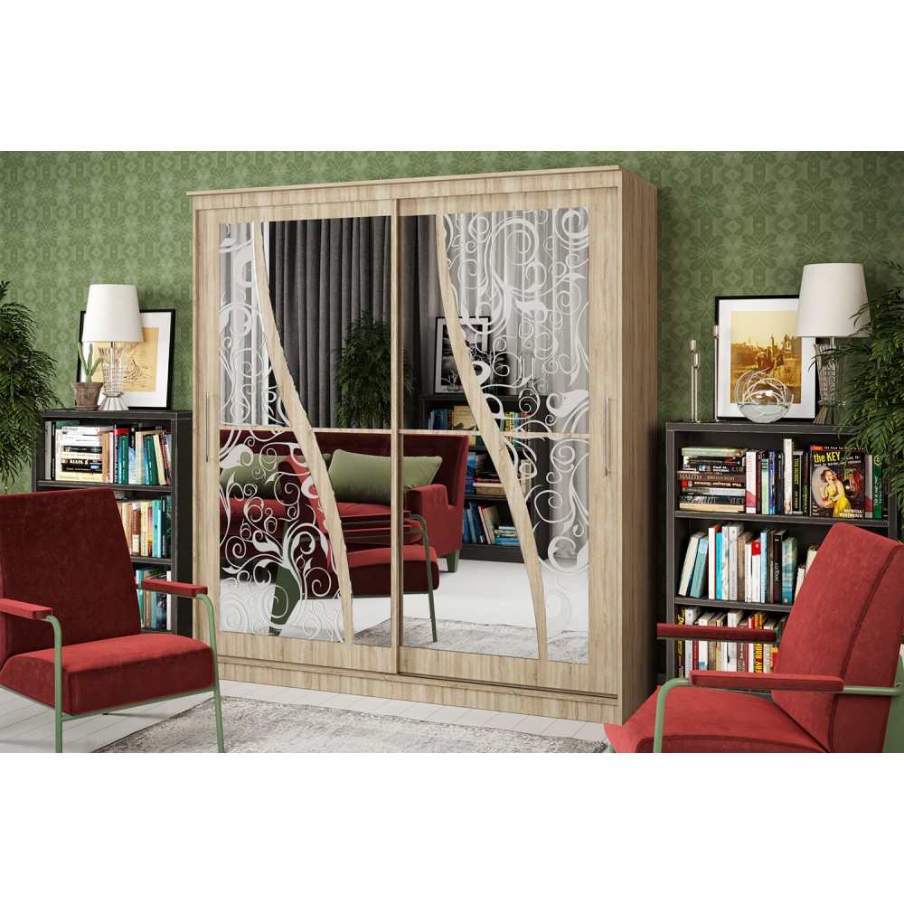 Шкаф-купе Элегант №2 2,0 м, Сонома