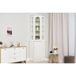 Буфет угловой Констанция (Белый матовый)