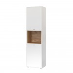 Шкаф комбтнированный Бэль 10.04, Белый; Дуб Золотой