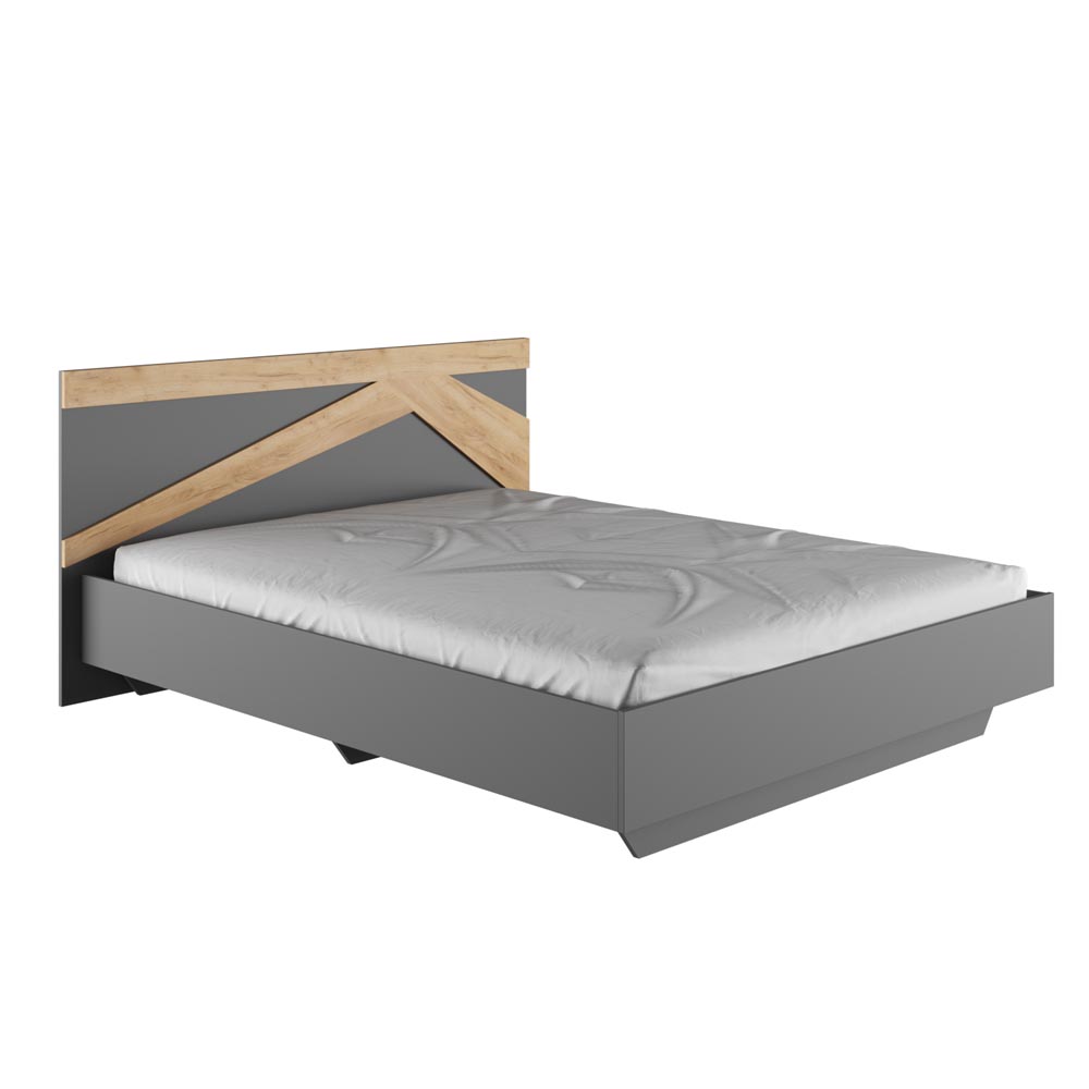 Кровать с основанием Теодора 1,6м, Графит