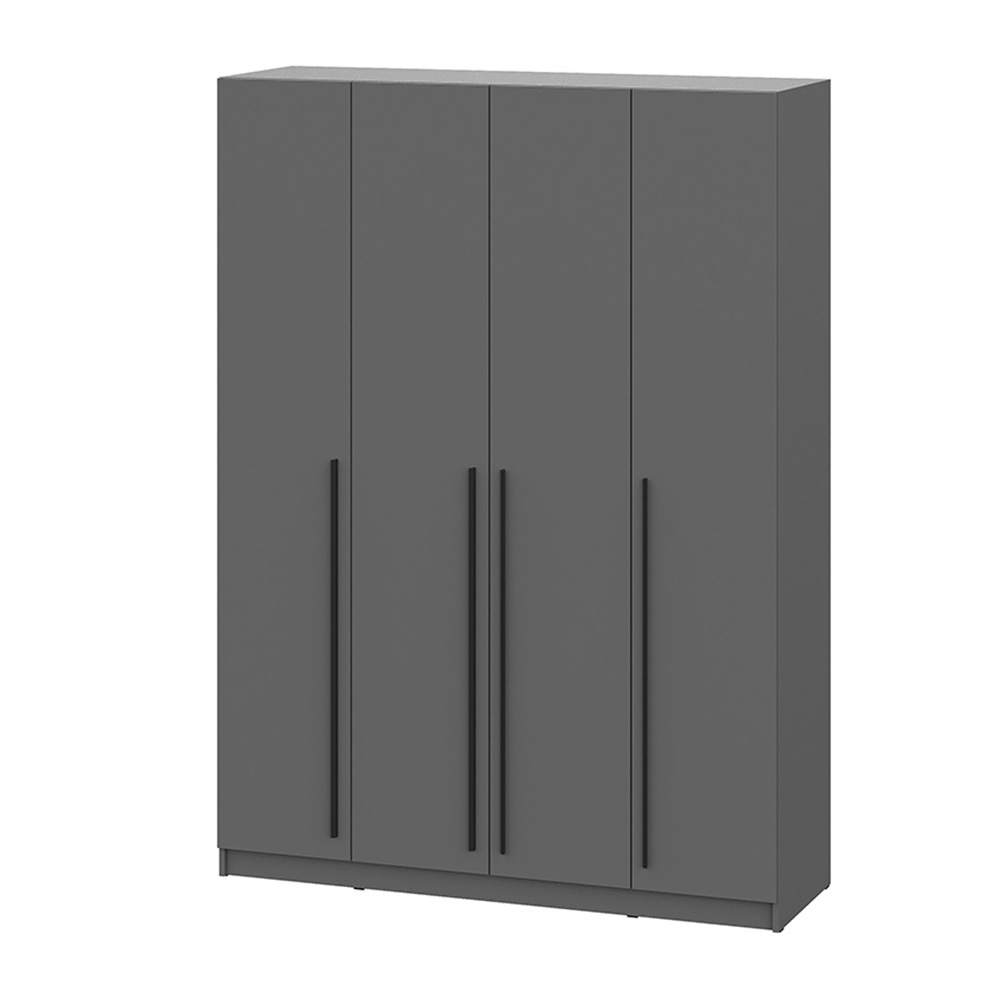 Шкаф распашной Берген ШК-1600, Серый графит
