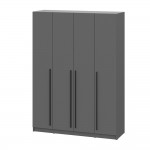 Шкаф распашной Берген ШК-1600, Серый графит