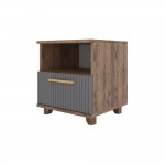 Ньёрд Тумба прикроватная 1я Дуб Самдал / Черника