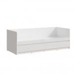 Кровать детская Челси 0,8м, Белый глянец холодный, Белый