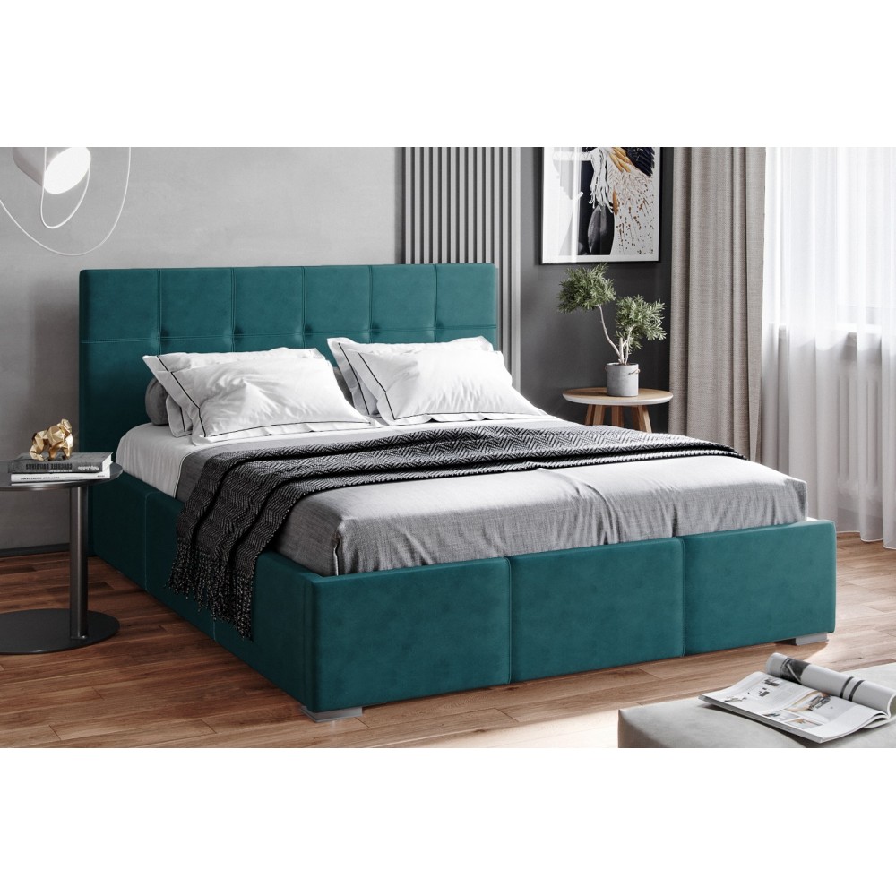 Кровать с ортопедическим основанием Рио 140х200, Бирюза