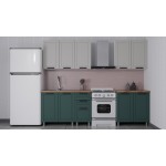 Аленушка Кухня Лилия 2.0 Керамика/Изумруд
