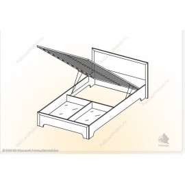 Кровать с подъемным механизмом Классика КР-1,2