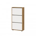 Обувница ОБ 4, Дуб золотой, Белый шагрень, Белый