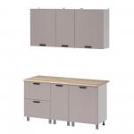 МК Аленушка 1,6м в.4 Лотос Кашемир,скоба антрацит,сонома