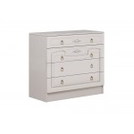 Александрина Комод (Белый глянец холодный, белый)