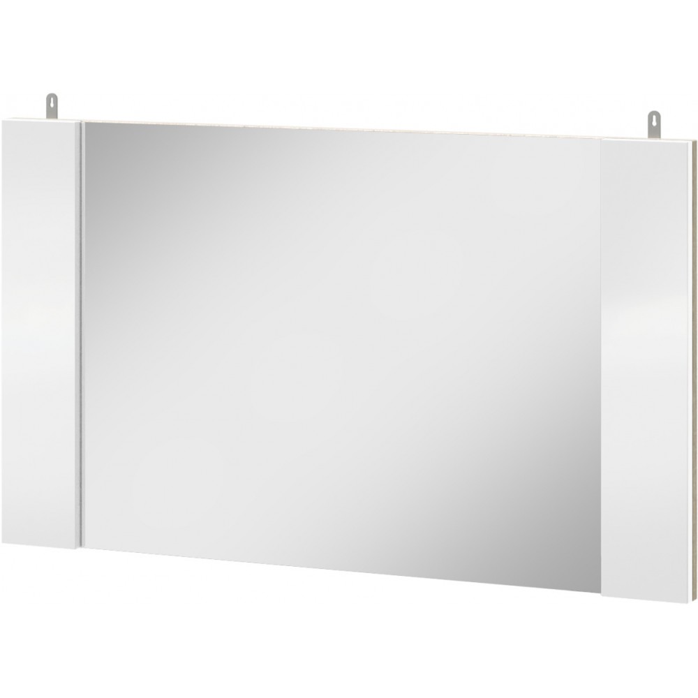 Зеркало Ким, Белый глянец холодный, Сонома