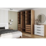 Гардеробная Квадро комплект 2.1 (2000), Дуб Вотан