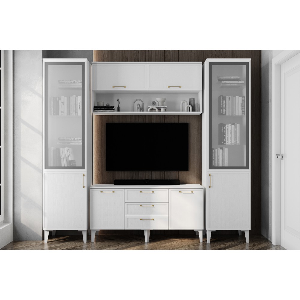 Гостиная модульная Толедо. Белый. Комплект 1