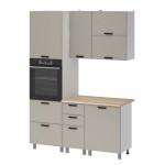 МК Аленушка 1,6м ПД 2 Магнолия Керамика,скоба черный,сонома