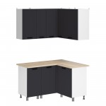 МК Аленушка Угловая Лотос Сталь,скоба антроцит,сонома