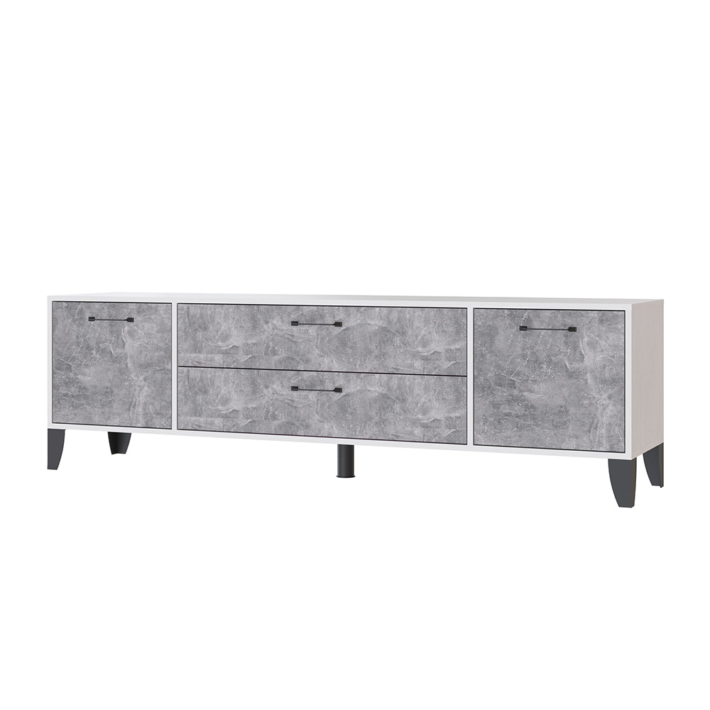 Тумба под телевизор Парус-13, Белый, Ателье светлое