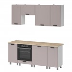 МК Аленушка 2м Магнолия Кашемир,скоба черный,сонома