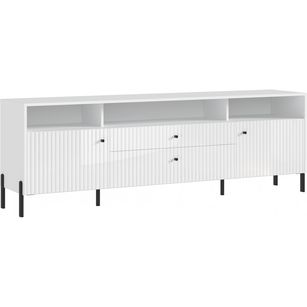 Тумба ТВ Оливия (металл), Белый, Белый Глянец