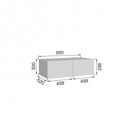 Антресоль Альта 0.95 (300) без зеркала