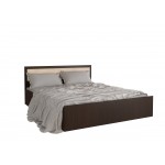 Кровать с основанием Фиеста 1,6м, Дуб беленый, Венге