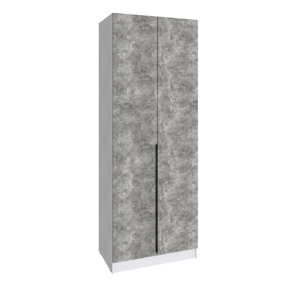 Шкаф Мадрид (0,85) без зеркала белый/ателье светлое