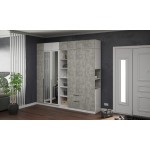 Мадрид Гардеробная система 2,75м, Белый;Ателье светлое