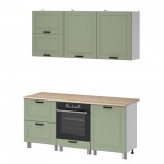 МК Аленушка 1,8м Астра Фисташка,скоба черный,сонома