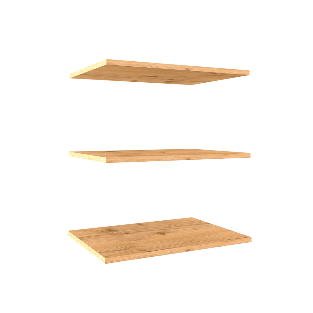 Полки Crown 19, Графит, Дуб золотистый