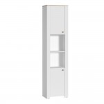 Шкаф торцевой Джастин 16.306, Белый шагрень