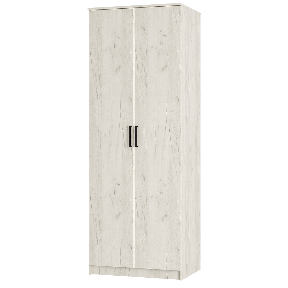 Шкаф 2-х створчатый Фиеста, Дуб крафт белый