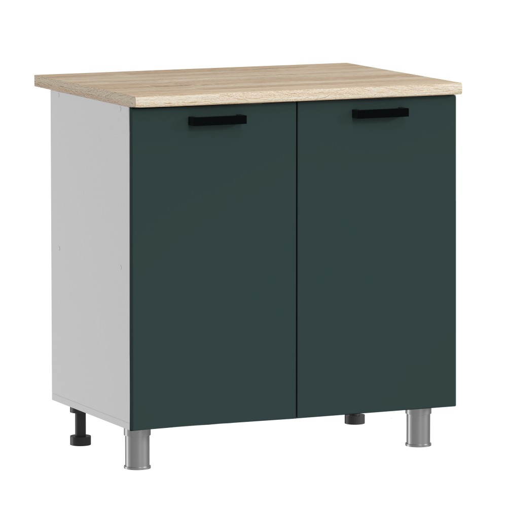 МК Аленушка Н 800 Лаванда Изумруд, скоба черный (со столешницей)