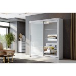 Шкаф-купе "ШКП 3" (2,0) Белый текстурный