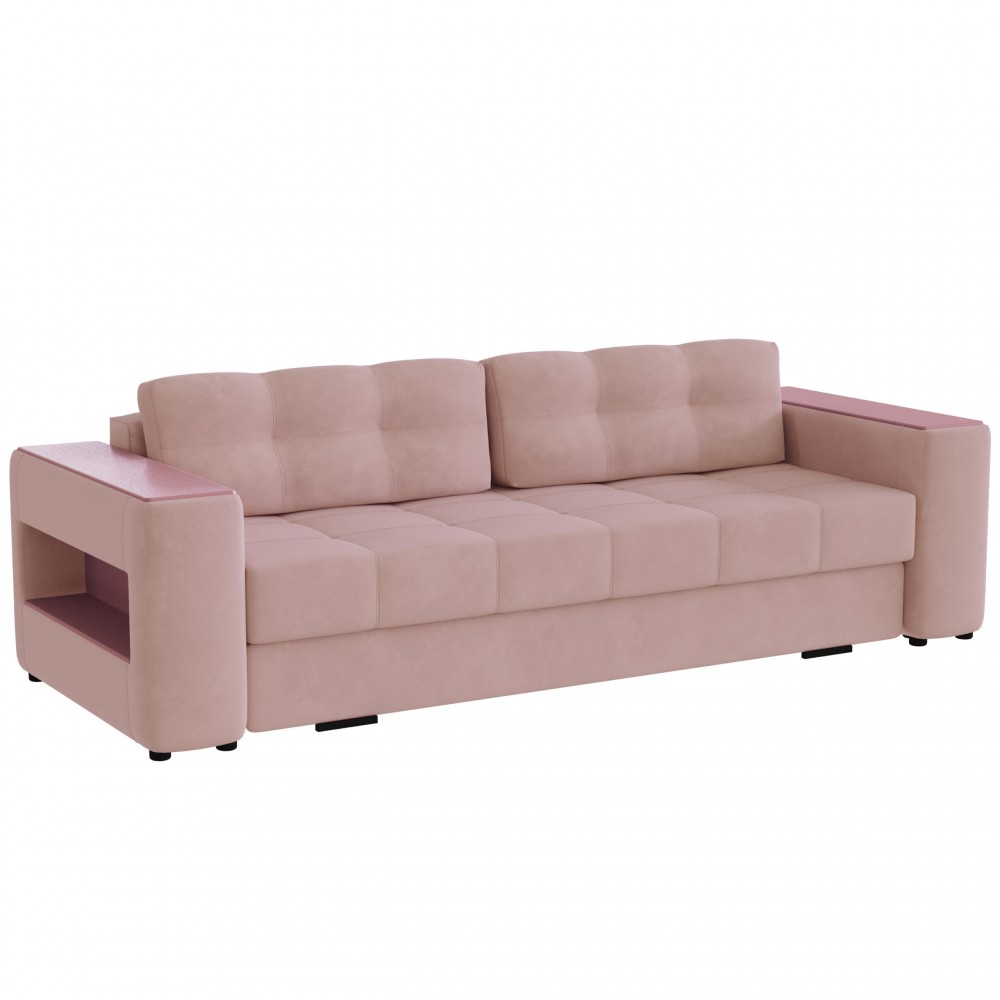 Диван раскладной Доро, пыльная роза/мдф пудра