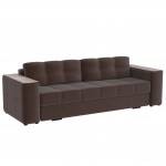 Диван раскладной Нави, коричневый/мдф сандал белый