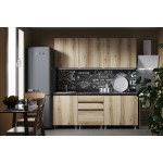 Модульная кухня Плейона 2.0 м, венге/дуб делано