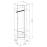Прихожая София Шкаф угловой ПРАВЫЙ