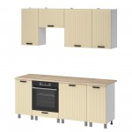 МК Аленушка 2м Орхидея Крем,скоба черный,сонома