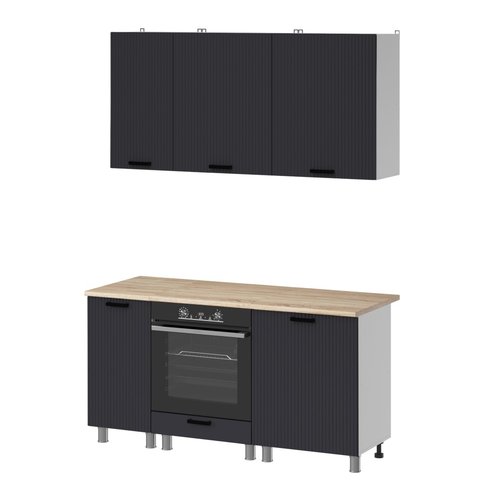 МК Аленушка 1,6м в.6 Лотос Сталь,скоба антрацит,сонома