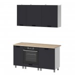 МК Аленушка 1,6м в.6 Лотос Сталь,скоба антрацит,сонома