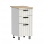 МК Аленушка Н3Я 400 Лотос Молочный,скоба антрацит (со столешницей)