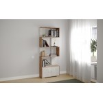 Стеллаж Ромео-2, Дуб крафт табачный, дуб крафт белый