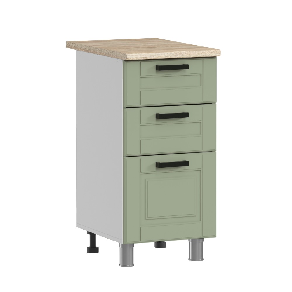 МК Аленушка Н3Я 400 Астра Фисташка,скоба черный (со столешницей)