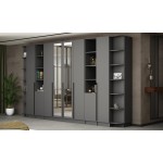 Мадрид Гардеробная система 3,9м, Графит