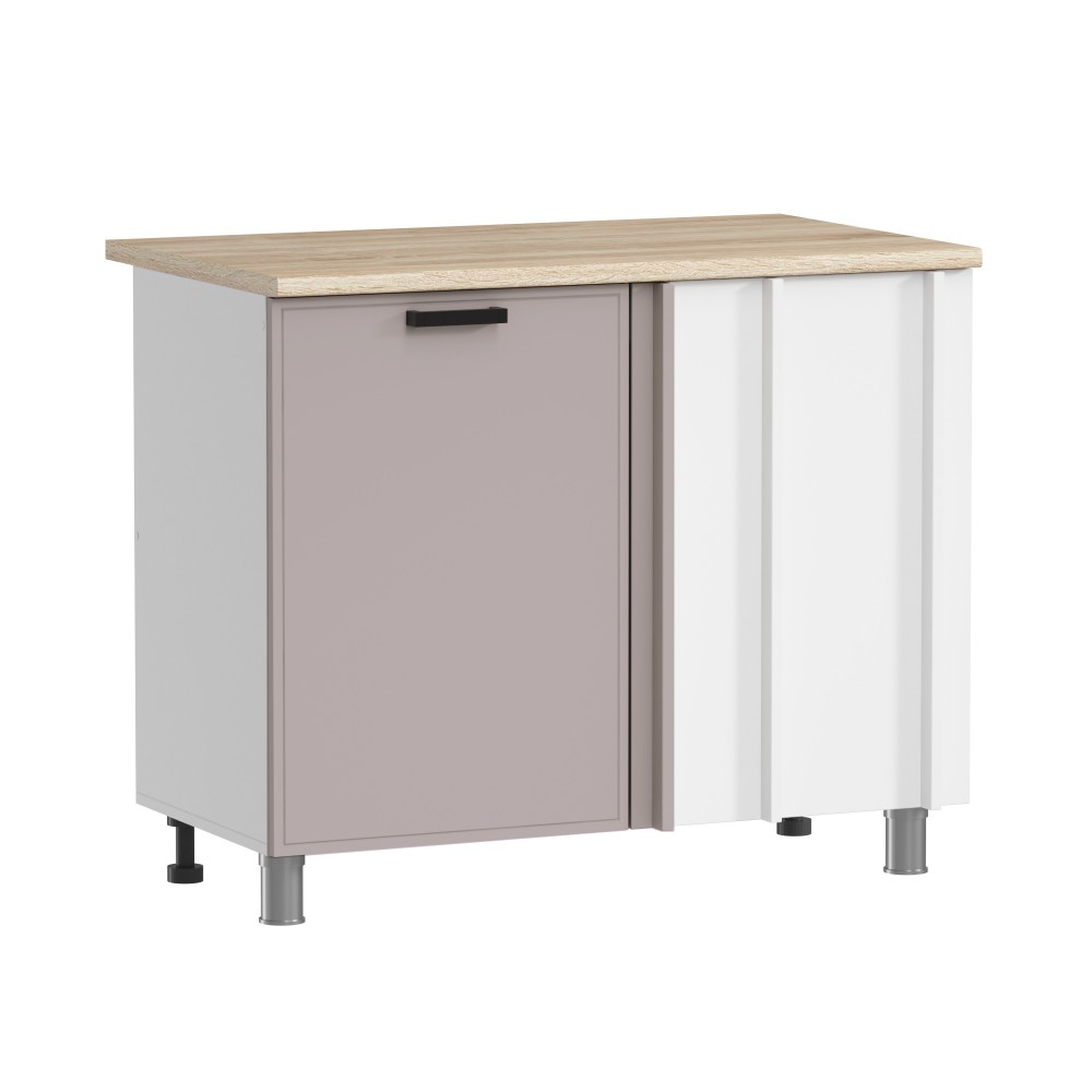 МК Аленушка НПУ 1000 Магнолия Кашемир,скоба черный (без столешницы)