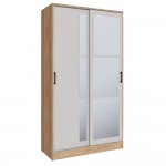 Шкаф-купе Стиль-2 120, Дуб крафт золотой, Кашемир