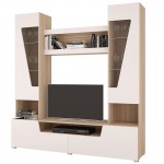 Стенка в гостиную Анталия 2. Сонома / белый