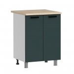 МК Аленушка Н 600 Лаванда Изумруд, скоба черный (со столешницей)