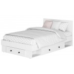 Кровать с основанием ЛДСП и ящиками 120х200 КР-06 Софт